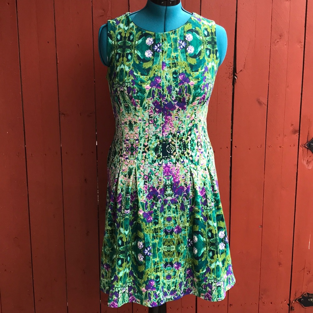 Sleeveless summer Floral Stretchy Dress